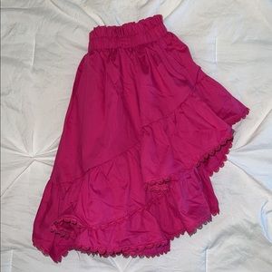 hot pink skirt